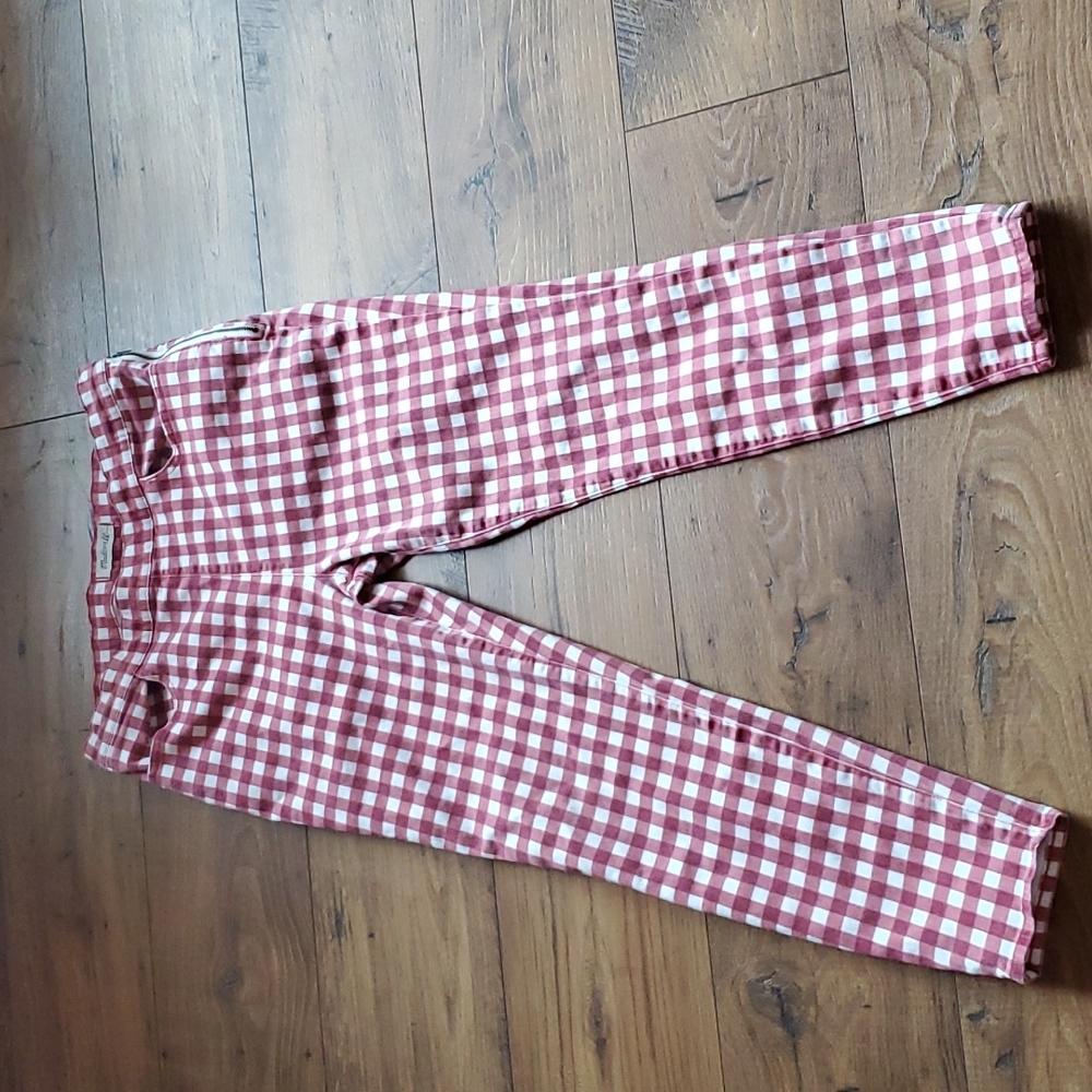 Madewell 9" High-Rise Skinny Crop Jeans: Gingham Edition